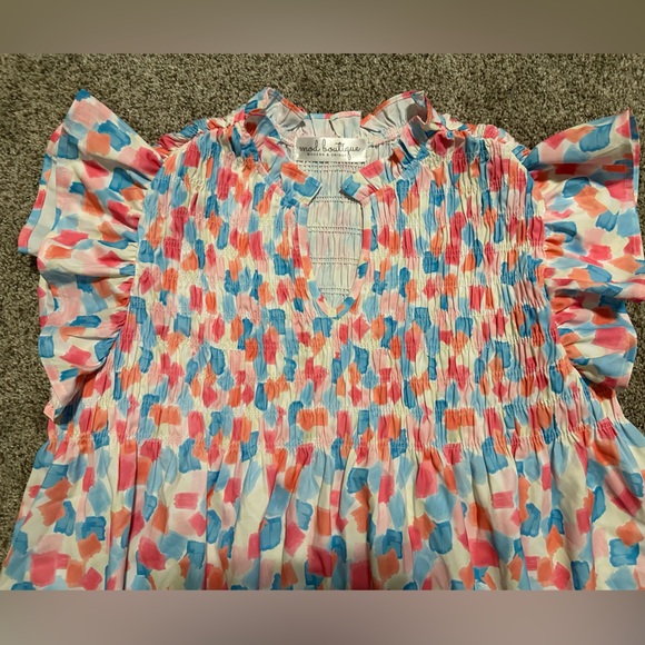 Colorful Ruffled Blouse - Picture 4 of 5